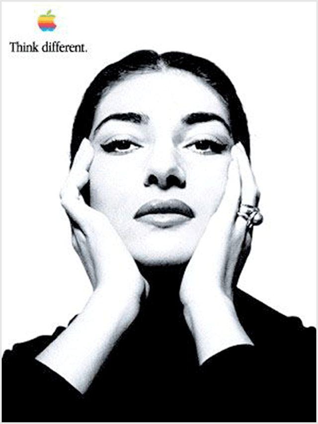 Callas, Maria - Original Apple "Think Different" Poster (24 x 36 inches)