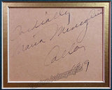 Callas, Maria - Signed Album Page & Photograph