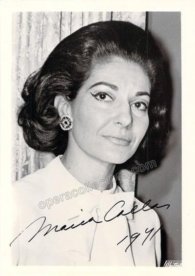 Callas, Maria - Signed Photo 1971