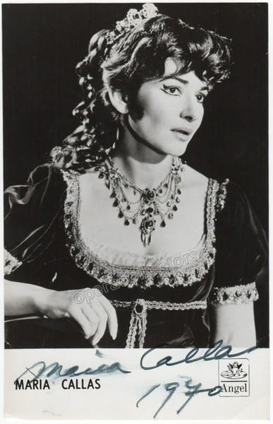 Callas, Maria - Signed photo as Tosca