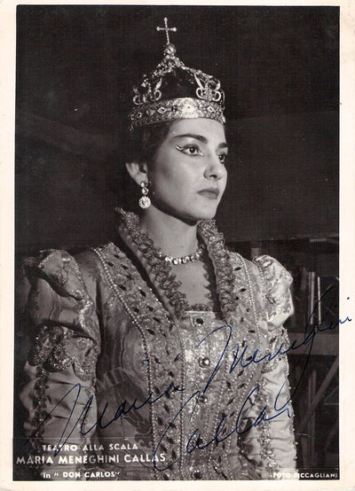 Callas, Maria - Signed Photo in Don Carlo