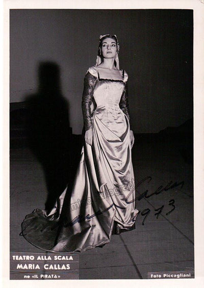 Callas, Maria - Signed Photo in Il Pirata 1973