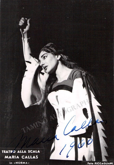 Callas, Maria - Signed Photo in Norma 1960