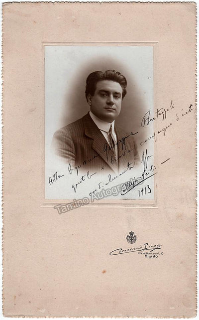 Calleja, Icilio - Large Photograph Signed 1913