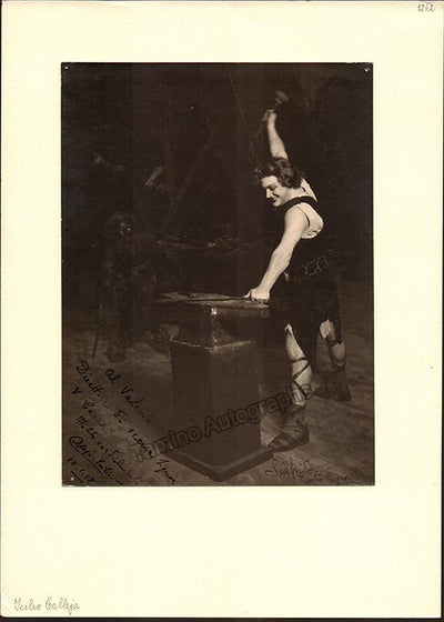 Calleja, Icilio - Signed Photo in Siegfried 1928
