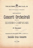 Campanari, Leandro - Lot of 7 Programs La Scala 1897
