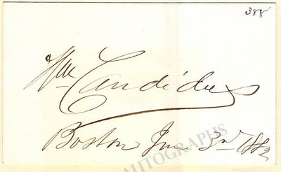 Candidus, William -Signed Card + Photograph