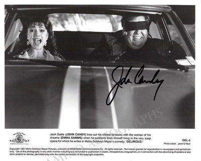 Candy, John - Signed Photo in "Delirious"