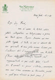 Cantelli, Guido - Autograph Letter Signed 1950