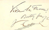 Capoul, Victor - Autograph Letter Signed + Signed Card