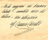 Carelli, Emma - Autograph Note Signed 1926