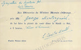 Caristie-Martel, Lea - Lot of Autograph Letter Signed + Autograph Note Signed + Business Card
