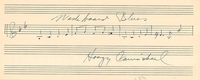Carmichael, Hoagy - Autograph Music Quote Signed