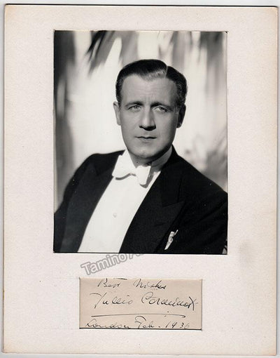 Carminati, Tullio - Signature & Photo 1936