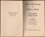 Carnegie, Dale - Signed Book "How to Win Friends and Influence People"