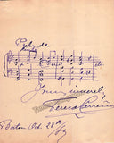 Carreño, Teresa - Autograph Music Quote Signed