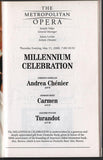 Carreras, Jose - Domingo, Placido - Pavarotti, Luciano - Signed Millenium Gala Met Opera 2000