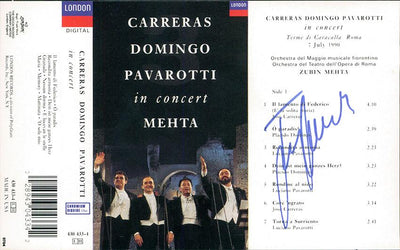 Carreras, Jose - Signed Cassette Insert