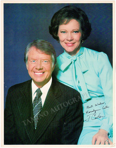 Carter, Jimmy & Rosalynn - Double Signed Large Photo