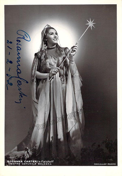 CARTERI, Rosanna (Various Autographs)
