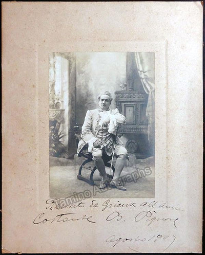 Caruso, Enrico - Large Signed Photo as Des Grieux (I)