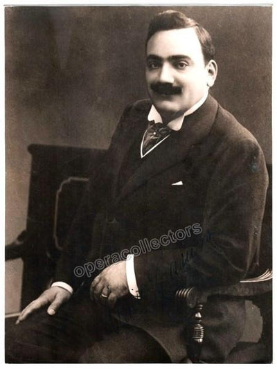 Caruso, Enrico - Large size signed photo!