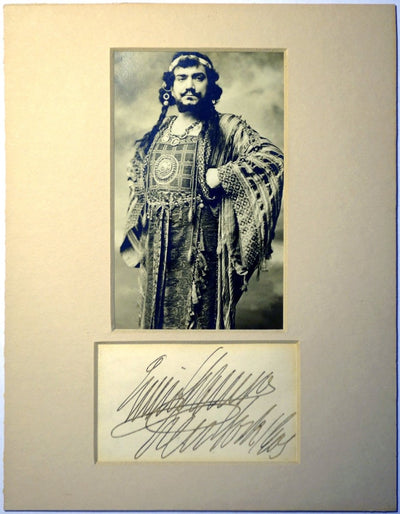 Caruso, Enrico - Signature and Photo