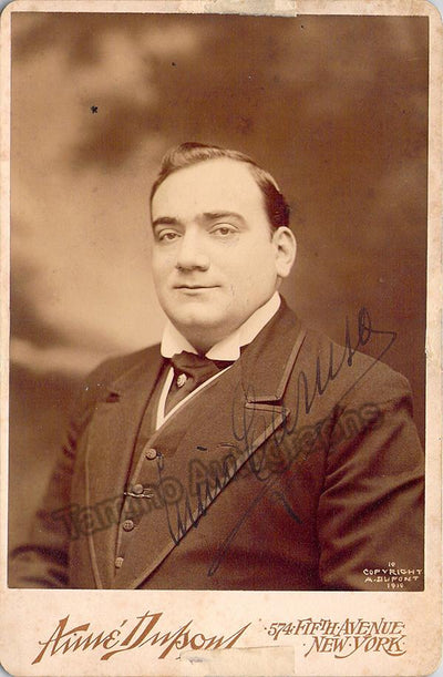 Caruso, Enrico - Signed Cabinet Photo