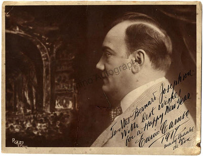 Caruso, Enrico - Signed Photo 1917