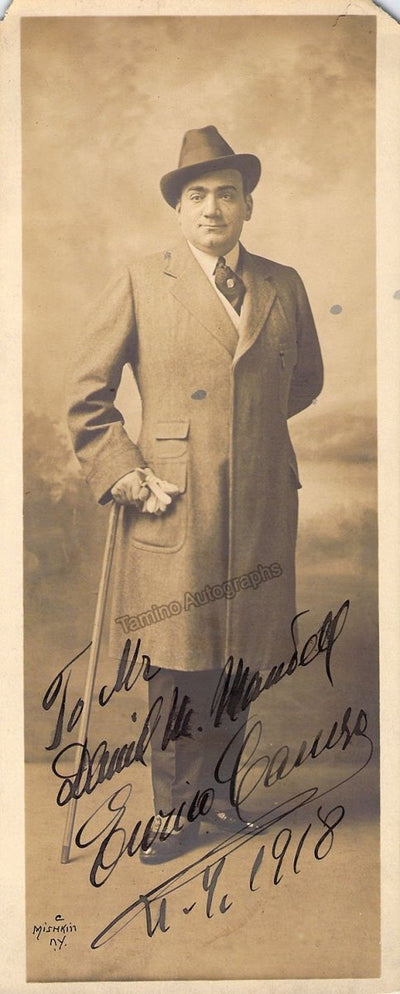 Caruso, Enrico - Signed Photo 1918