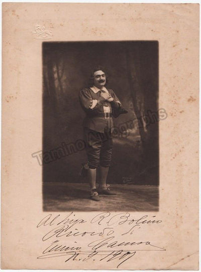 Caruso, Enrico - Signed Photo in Elisir