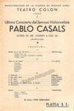 Casals, Pablo - Concert Program 1937