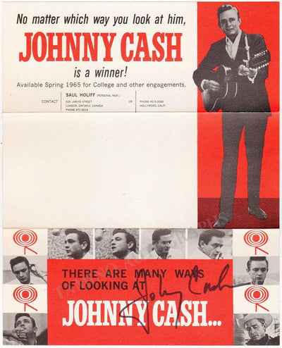 Cash, Johnny - Signed Playbill