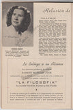 Castagna, B. - Petrof, I. - P., Franco - Ippolito, M. - Aguilar, J. - Bamboschek, G. - Roland, N. - Signed Program Havana 1945