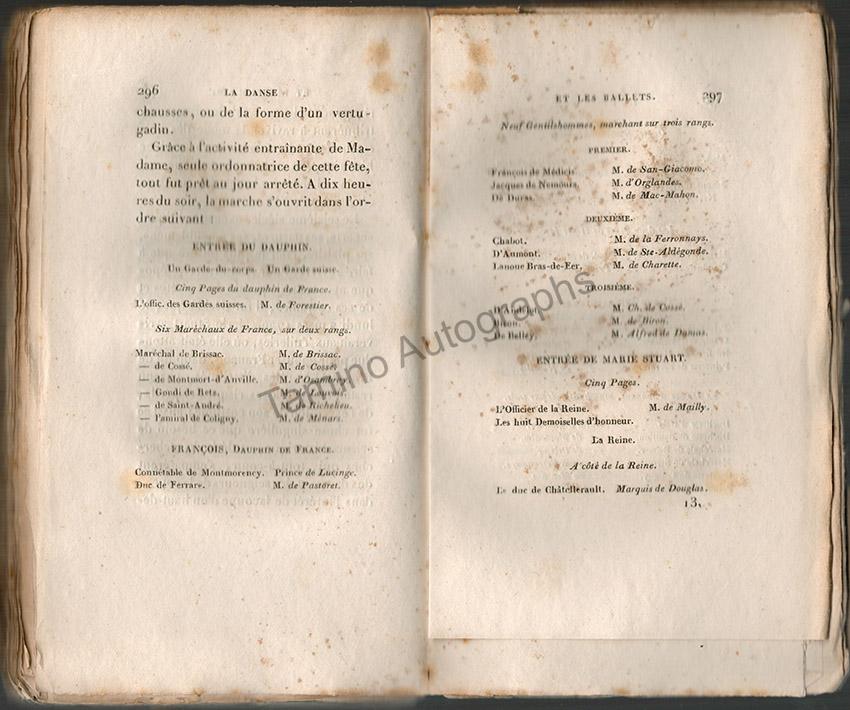 Castil-Blaze, François H.J. - Book "La Danse et Les Ballets" 1832 - Tamino