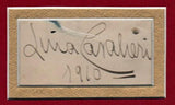 Cavalieri, Lina - Signature and Photo Matted
