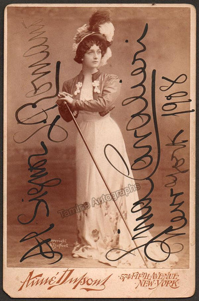 Cavalieri, Lina - Signed Cabinet Photo 1908