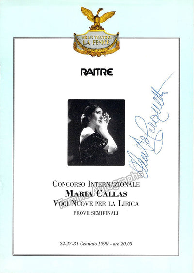 Cerquetti, Anita - Nilsson, Birgit - Carteri, Rosana - Olivero, Magda - Signed Concert Program 1990