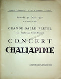 Chaliapin, Fedor - Lot of 11 French Programs 1908-1934