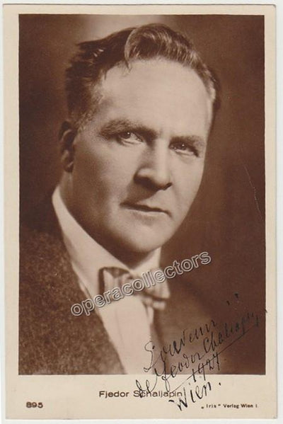 Chaliapin, Fedor - Signed photo postcard
