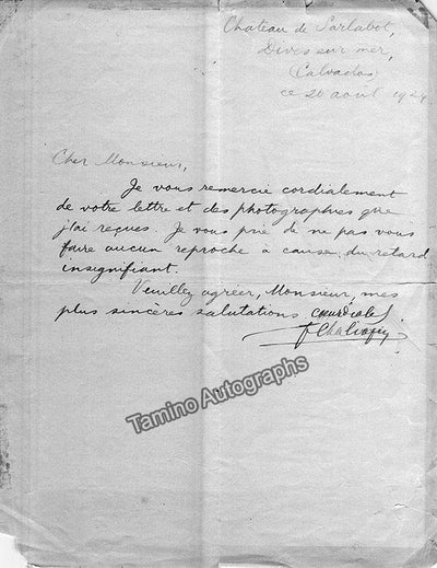 Chaliapin, Feodor - Autograph Note Signed 1924