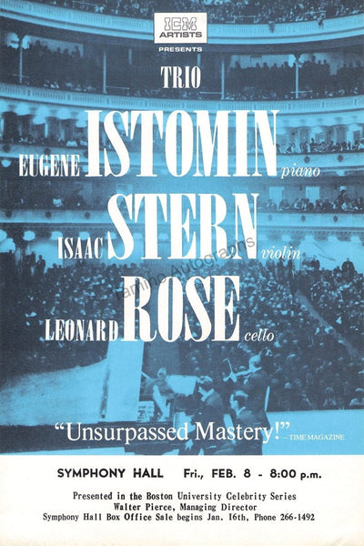 Chamber Music - Lot of 4 Playbills