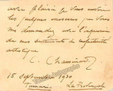 Chaminade, Cecile - Autograph Music Quote Signed & Note 1930