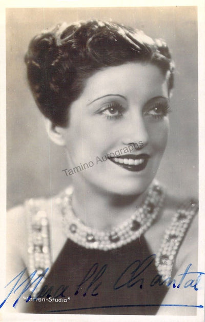 Chantal, Marcelle - Signed Photograph