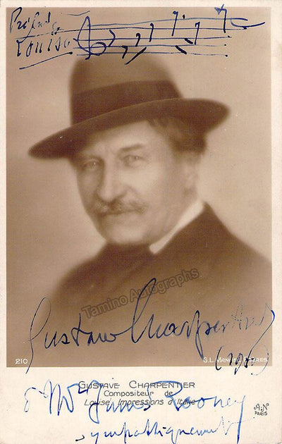 Charpentier, Gustave - Signed Photo Postcard