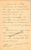 Chausson, Ernest - Autograph Letter Signed