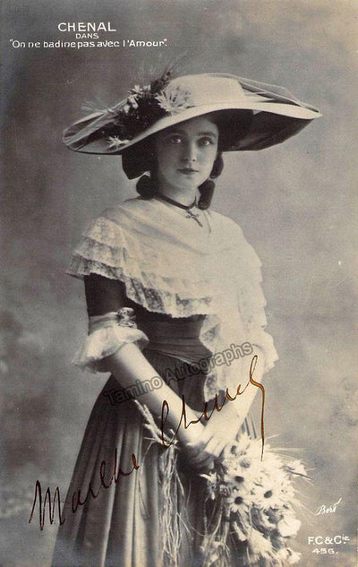 CHENAL, Marthe (Various Autographs)