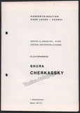 Cherkassky, Shura - Signed Program Kassel, Germany 1972