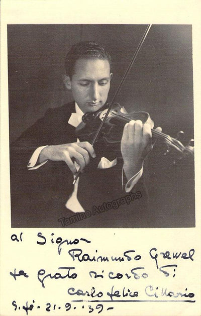 Cillario, Carlo Felice - Signed Photo in Performance 1939