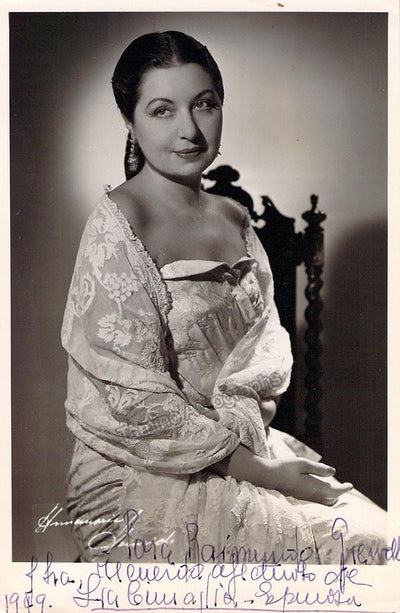 Cimaglia Espinosa, Lia - Signed Photo in 1949